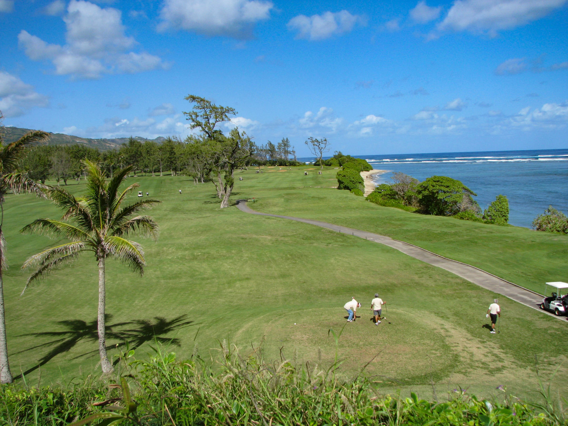 The Maui municipal golf course at Waiehu, just north of Wailuku. It's one of the best golf deals in Hawai'i. JIM BYERS PHOTO 